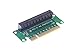 KNACRO PCI Express PCI-e 8x Riser Extender Card Adapter for 1U 2U Turn Left 90 Degrees