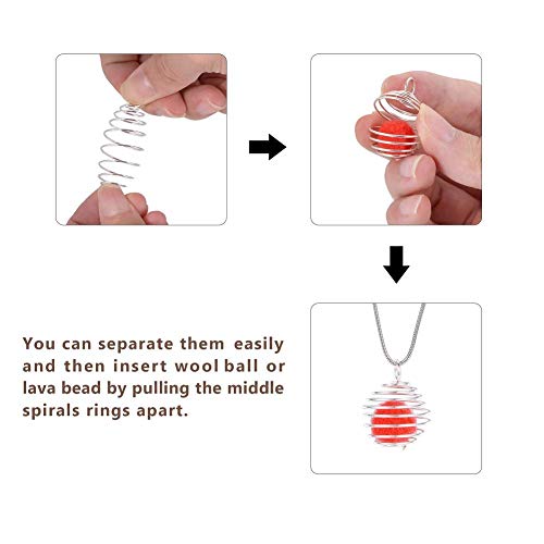 Housweety 40 Pcs Silver Plated Bead Cages Pendants Findings 20X25Mm #TOP4