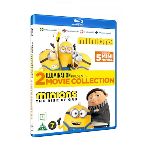 MINIONS 1&2 coffret de deux films d'animation humour et aventure