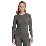 DANISH ENDURANCE Women's Merino Long Sleeved Shirt M Grey 1-Pack