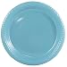 JAM Paper Round Plastic Party Plates - Medium - 9" - Sea Blue - 20/pack