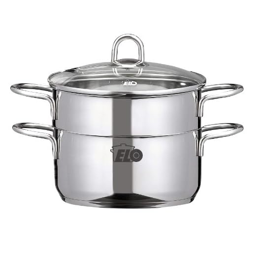 Elo 90771 - Olla para baño María, 20 cm, Color Plateado