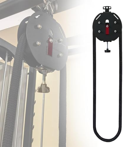 Portable Cable Pulley System, Endless Rope Trainer for Home Gym, Adjustable Resistance Pulley Machine for Grip, Arms, Back & Body Coordination Exercises