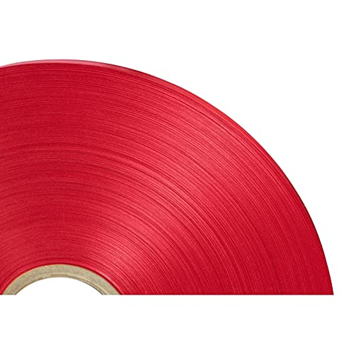 Crown Display Poly Red Ribbon For Crafts 3/4 Inch Wide X 900 Yards Double Sided Red Ribbon For Gift Wrapping Supplies Waterproof Splash Resistant Great For Wedding Floral Arrangements #TOP1
