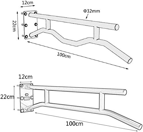 Miniatura 7 de Pull Ups Entrenamiento de fuerza Barras de dominadas Entrenamiento de fuerza Soportes de inmersión Montados en la pared de un solo polo para el