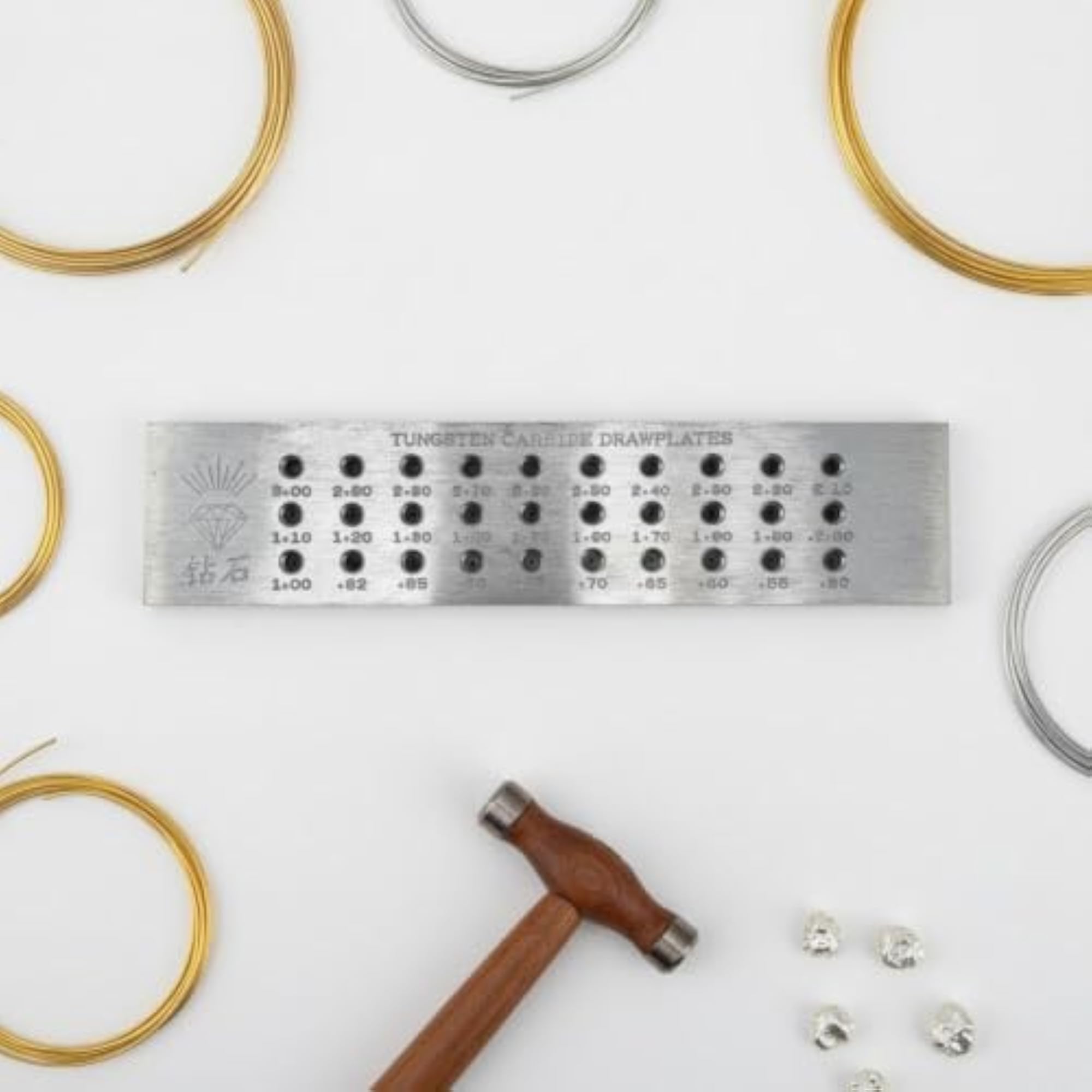 Precision Sizing Hexagonal Wire Draw Plate for Jewelers