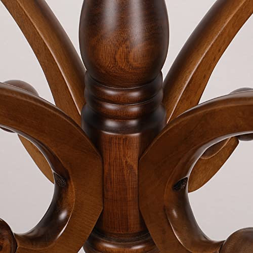 Bekrvio Coat Rack Freestanding Coat Tree Stand With 8 Hooks, 79" Heavy Duty Premium Ash Wood Coat Hanger Stand, Floor Standing Clothes Hat Coat Rack Stand For Entryway, Corner,Hallway,Bedroom, Office #TOP6