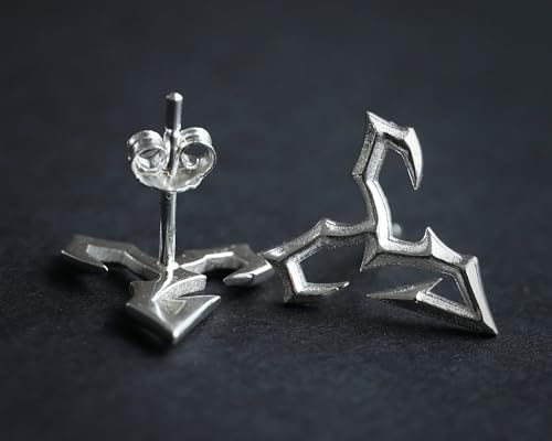 Sterling Silver Tidus Zanarkand Abes Stud Earrings Earing Jewelry (Earrings Silver Tidus)4