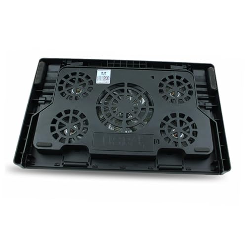 Base para laptop con 5 ventiladores TEHAUX negro miniatura 1