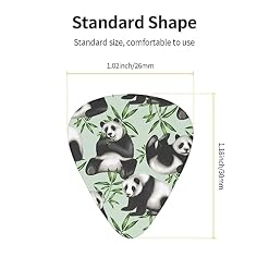 Panda Lot de 12 médiators en bambou pour guitare électrique et basse - Les Beatles, Paul McCartney, John Lennon, RIngo Starr, George Harrison Panda Lot de 12 médiators en bambou pour guitare électrique et basse – Image 4