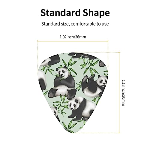 Panda Lot de 12 médiators en bambou pour guitare électrique et basse - Les Beatles, Paul McCartney, John Lennon, RIngo Starr, George Harrison Panda Lot de 12 médiators en bambou pour guitare électrique et basse – Image 5