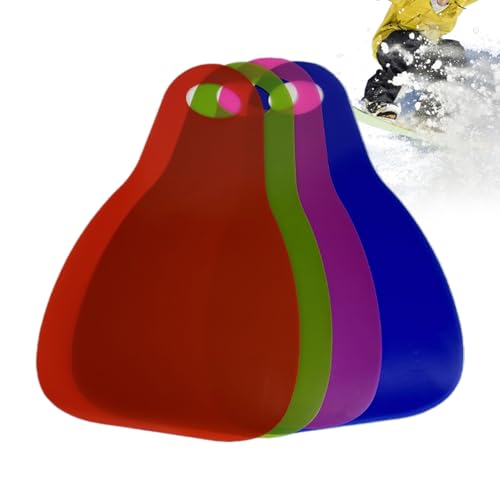 Luge à fesser en plastique souple 45x65 cm pour la glisse d'hiver des tout-petits