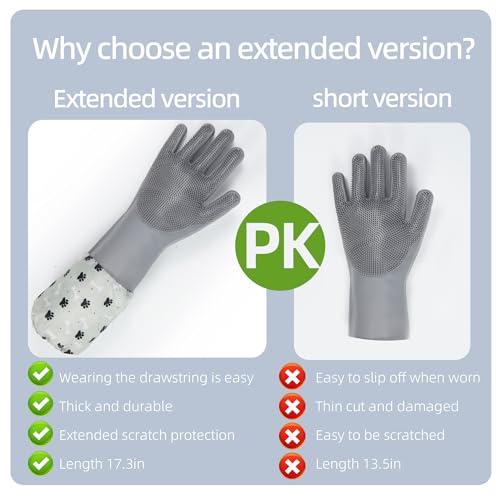 ROBATUN Luvas de banho para cães, escova de dentes, conjunto de chuveiro 2 em 1, luvas de banho para