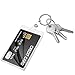 5 Pack Vertical ID Card Holder 2 Card Keychain Access Badge Holder with Thumb Slot Hard Transparent Plastic Protector Keychain for Office School Credit Driver's License and Pass