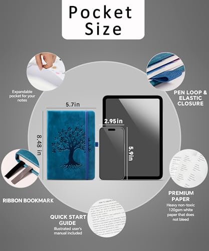 ZXHQ Passwortbuch mit bunten alphabetischen Tabs, 21,3 cm x 14,7 cm Hardcover-Passwort-Organizer für die Verwaltung von Internet-Webseiten-Adressen und Logins - Blau