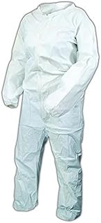 Kimberly-Clark 44316 KleenGuard A40 Microporous Coveralls w/Elastic Wrists/Ankles, 3X-Large, White, 3XL (Pack of 25)