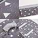 Mooedcoe Infant and Toddler Travel Beds (Triangle), Grey
