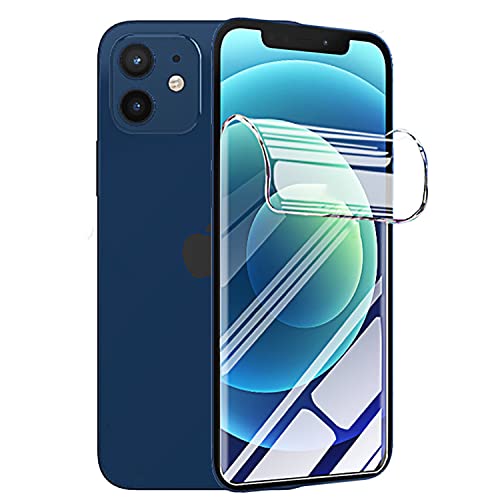 TMahhbid [2 pcs] Films de Protection d'écran en Hydrogel pour iPhone 12/12 Pro (6.1 Pouces), [HD] Film de Protection en Transparent TPU Souple [Pas de Verre Trempé]