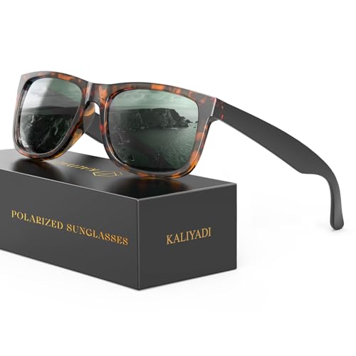 Image of KALIYADI Sunglasses-Men Polarized-Sunglasses for Men: Classic Sun Glasses for Driving Fishing Golf with UV400 Protection