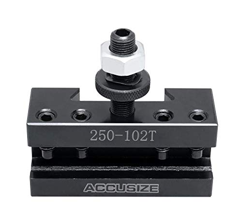 Image of Accusize Industrial Tools Style Axa Boring, Turning and Facing Quick Change Tool Post Holder for 5 /8'' Turning Tools, Style 2 Ex-Large, 0250-0102T