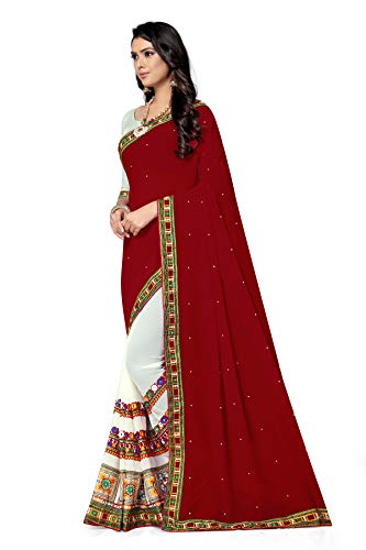 Image of SERONA FABRICS Ethnic Saree (or) Sari for Women, Ideal for Wedding, Party, Festive & Daily Wear