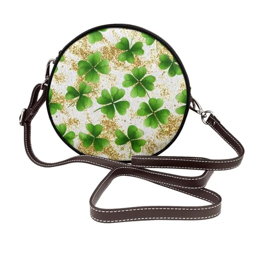 Sac à bandoulière rond pour vos sorties et soirées citadines Green Clover