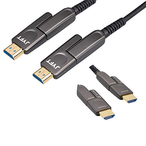 Cheapest 🛒 JYFT Fiber HDMI Cable 33ft of 4K HDR 60HZ, Home Theater Cable with 2.0b ARC, Extra Long and Slim Flexible Active Optical Cable with Ethernet 18Gbps, Audio Return, Video 4K 2016P HD, 1080P 3D, Blue-ray