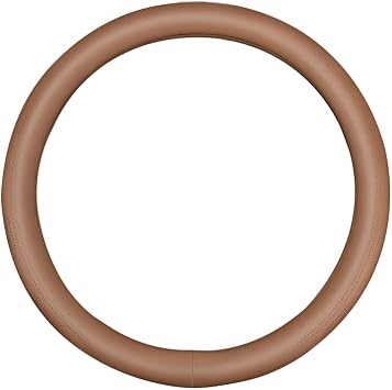 RYE for Honda Steering Wheel Cover, Leather Car Steering Wheel Cover Heavy-Duty Stretchy Durable Breathable, Custom-fit for Honda Civic Accord Fit CRV Pilot Accessories - Copper