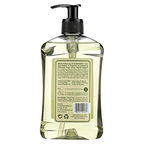 A La Maison Rosemary Mint Liquid Hand Soap - Triple French Milled Natural Moisturizing Soap (1 Pack, 16.9 Oz Bottle) #TOP2
