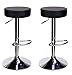 Produktbild CCLIFE 1er 2er set Barhocker Kunstleder höhenverstellbar Drehstuhl Drehhocker Barstuhl Küchenhocker Bistrohocker Tresenhocker, Farbe:Schwarz, Größe:2er-Set