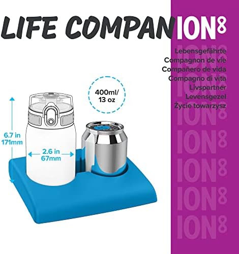 Ion8 Leak Proof Kids Water Bottle, BPA Free, Pineapples, 350ml (12oz)