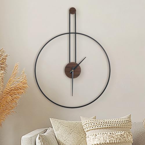 Large Minimalist Walnut Dial Clock product image