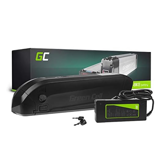 Green Cell® 36 V 12 Ah elcykel batteri 432 Wh Li-Ion litiumjoner för motor 250 W cykelbatteri Pedelec elcykel Down Tube rambatteri batteri med laddare