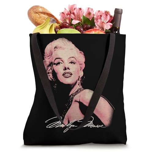 Bolso tote oversize con retrato tonal lavado de Marilyn Monroe miniatura 2