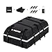 Kingfun Rooftop Cargo Carrier - Waterproof 20 Cubic Feet Car Roof Bag for All Vechicles with/Without Racks, Includes Anti-Slip Mat, 8 Reinforced Straps, 6 Door Hooks, Luggage Lock (Black)