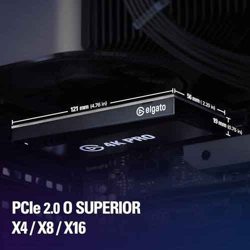 Elgato 4K Pro, Tarjeta de Captura Interna: traspaso de señal 8K60/4K60 HDR10 con una latencia ultrabaja en PS5/Pro, Xbox Series X/S, OBS y más, para Streaming, compatible con PC Windows y dual PC - imagen 6