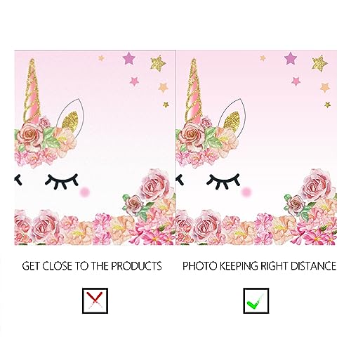 YongFoto 1,5x1m Sfondo Fotografico Unicorno Rosa
