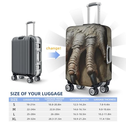 Animals Talons Elastic Travel Luggage Covers Dustproof Scratch-Resistant Suitcase Protector Fit 22-24 Inch4
