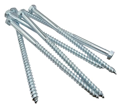 AHCHexagon Head COACHSCREWS (ZINC Plated) 10 X 200mm (Pack of 5)