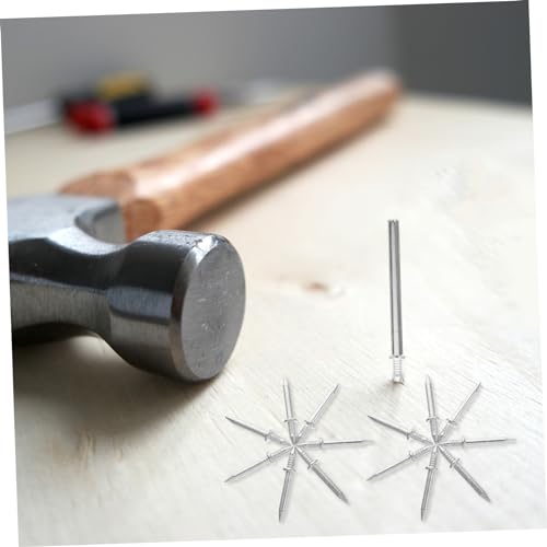 OSALADI 200pcs Clavos de Doble Cabeza, Clavos para Molduras sin Marcas, Clavos de Doble Punta para Madera miniatura 6