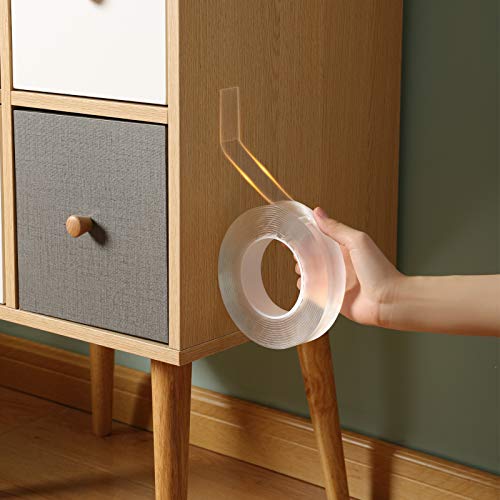 Multipurpose Tape Adhesive Grip Washable Strong Sticky Wall Tape Strips Transparent Tape Removable Mounting Double Sided Tape 1mm-2cm-1M