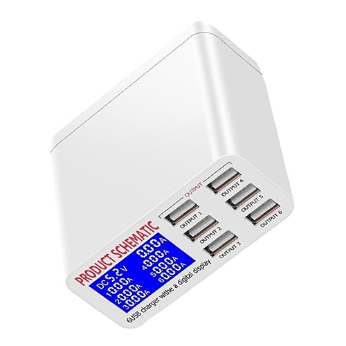 Estación de carga USB jojofuny para el escritorio familiar y la oficina