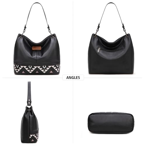 Wrangler Hobo Bags for Women Vegan Leather Top Handle Shoulder Purses and Handbags4