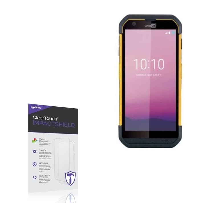 boxwave screen protector compatible with cipherlab rs36 - cleartouch impactshield 2-pack impenetrable screen protector flexible film