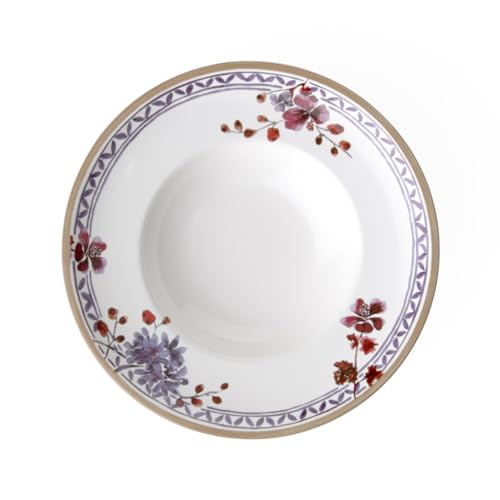 Villeroy & Boch Artesano Provençal Lavande Assiette creuse, 25 cm, Porcelaine Premium, Blanc/Multicolore