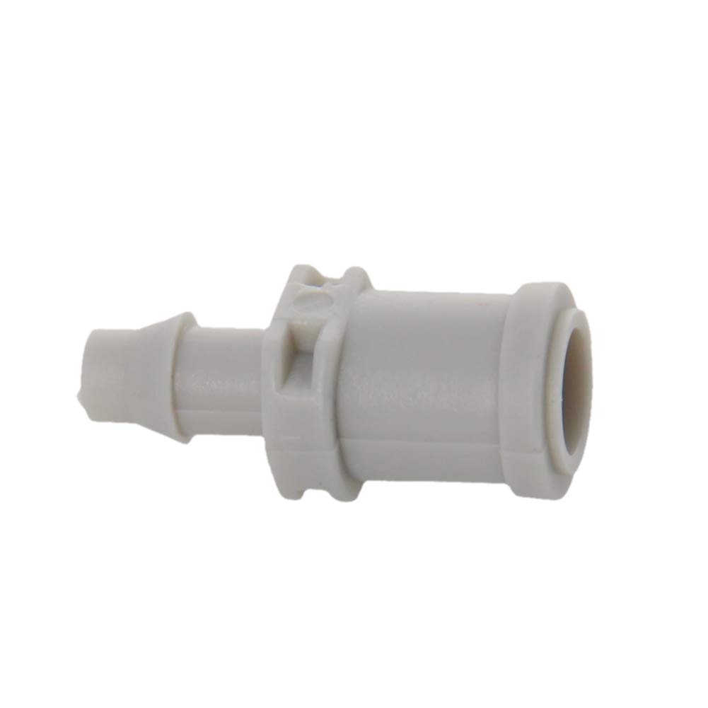 MroMax Barb Drip Pipe Connettore 20PE Raccordo Tubo Angolo 90 Gradi per Giardino Sistema di Irrigazione Agricola, Plastica Nero 10pcs