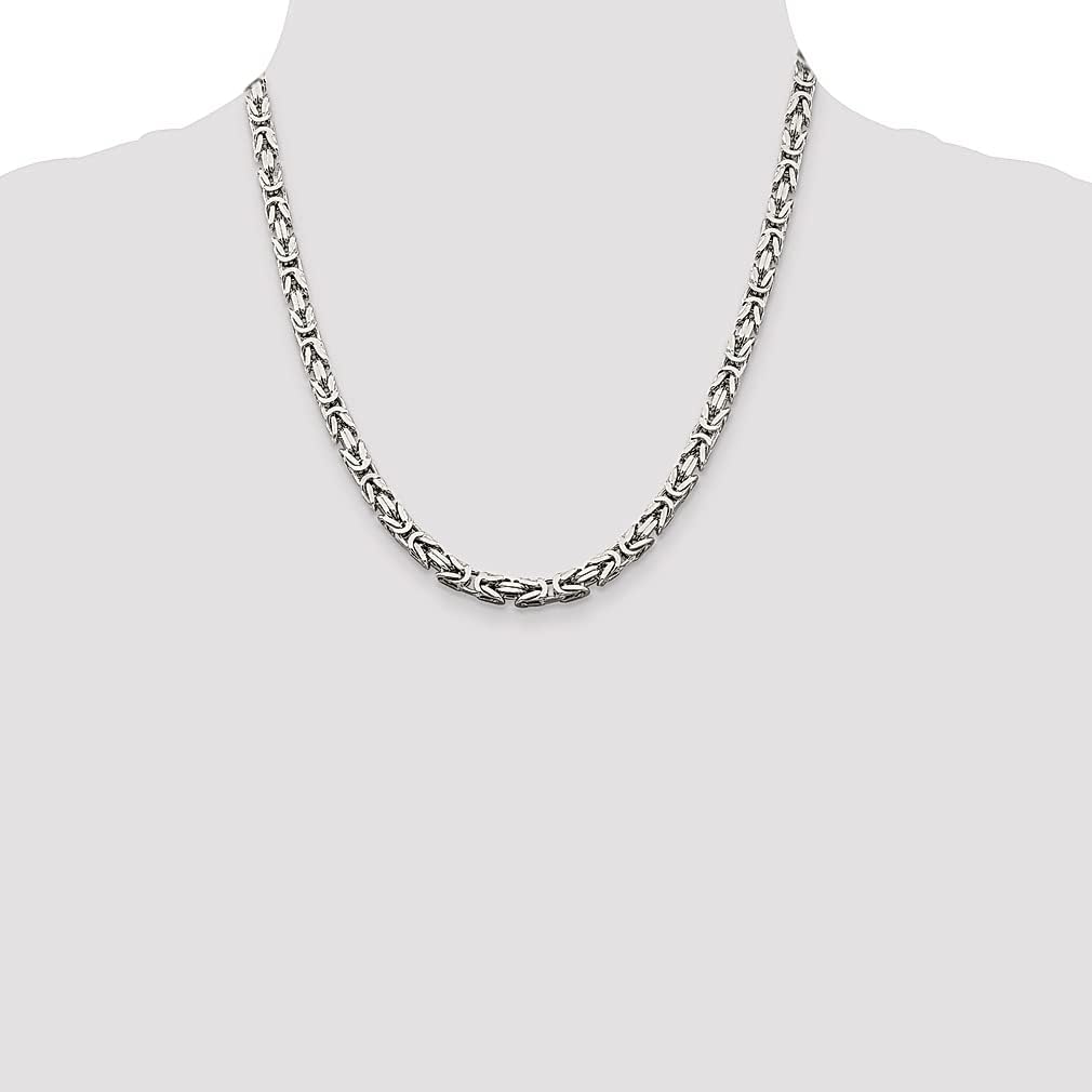 Buy 925 Sterling Silver 5mm Square Link 