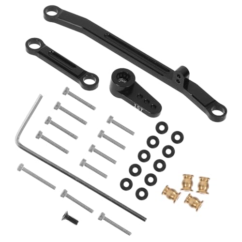 HEMOTON Rc Car Steering Tie Rod Metal Steering Rod Linkage 1 Set for Scx24 Performance Upgrade