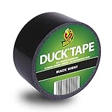 Arrancada de la mano Ducktape 319026 Cinta Adhesiva de Tela, 48 mm x 10 m, Negro