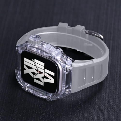 Bracelet silicone transparent de remplacement INFRI premium Apple Watch